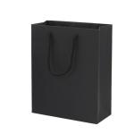 10x6.75x12 pulgadas bolsa de regalo de papel negro view 1