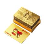 Papel de oro jugando cartas view 2