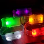 Bracelet led transparent pvc view 1