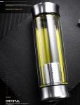 Flacon en verre transparent inoxydable de 320 ml view 2