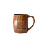 Mug de bière en bois rétro view 1