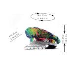 Sequin plat haut marine chapeau view 2
