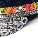 Sequin plat haut marine chapeau view 7