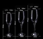 Flûte de champagne en verre de 220ml view 1