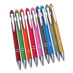 Stylo à bille en métal toucher doux stylet view 1