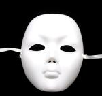 Pvc masque de fête blanc view 2