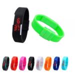 Bracelet en silicone coloré led bracelet montre view 2