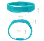 Bracelet en silicone coloré led bracelet montre view 1