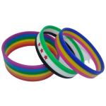 Pulsera de silicona amarilla y negra view 1