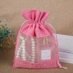 Jute pouches con ventana view 8