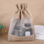 Jute pouches con ventana view 7
