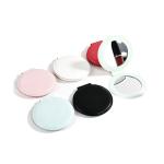 Miroir de maquillage pu rond portable view 1