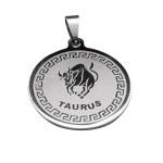 Collier en acier inoxydable pendentif rond view 3