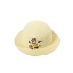 Filles sac de paille chapeau ensemble broderie charme view 6