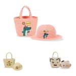 Filles sac de paille chapeau ensemble broderie charme view 1