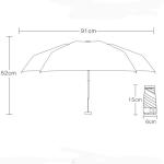 Parapluie pliable imprimé en or view 4