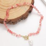 Collier en pierre naturelle et perles view 4
