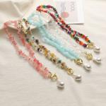 Collier en pierre naturelle et perles view 2