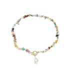 Collier en pierre naturelle et perles view 1