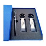 Llaveros metálicos & pen business set 3pcs en caja de regalo view 3