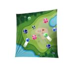 Estera impresa de tamaño completo 5 bolas pegajosas adhesivas juego con cordón colgante view 1