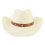 Chapeau de paille de cowboy décoré view 3