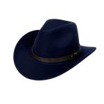 Chapeau cowboy en velours unisexe design view 4