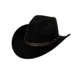 Chapeau cowboy en velours unisexe design view 3