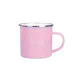 Mug en émail de camping 12oz avec des pointes étincelles pleine taille à l'extérieur view 4