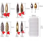 Ensemble de leurres métalliques de 10pcs emballés par boîte view 3