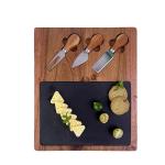 Conjunto de queso rectángulo de madera de acacia view 1