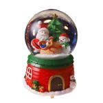 Santa snow globe décor sans musique view 3