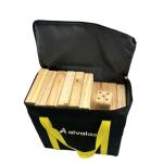 Bloques de madera conjunto gigante jenga wth bolsa de carga view 1