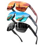 Completos deportes impresos gafas de sol polarizadas view 3