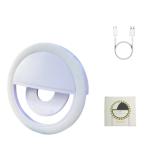 28 led burbujas usb recargable teléfono selfie luz view 1