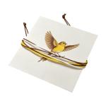 Pulsera de cadena ajustable con tarjeta de papel view 1