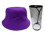 Chapeau à godet avec bouclier du visage view 3
