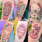 Design de tatouage personnalisé en couleurs complètes view 2
