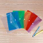 Enveloppes en plastique transparent avec bouton-pression view 2