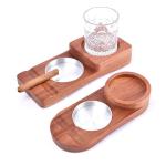 Sous-verre cendrier cigare en bois view 3