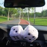 Pendaison dés flous pour la voiture 2pcs un ensemble view 5