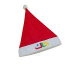Chapeaux santa en peluche - broderie multicolore view 2
