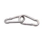 Clip de carabiner de acero inoxidable 3.15" view 1