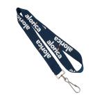 Lanière de badge tissée avec crochet pivotant clip view 3