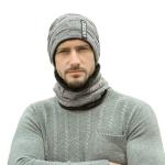 Hommes jeu d'écharpe toque de bonnet d'hiver view 2