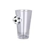 Bola de deportes incrustado cerveza cristal view 2