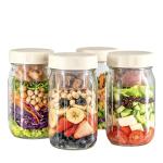 4 frascos de ensalada de vidrio view 3