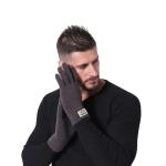 Écran tactile double couche gants tricotés d'hiver pour les hommes view 6
