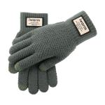 Écran tactile double couche gants tricotés d'hiver pour les hommes view 5