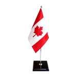 Mini drapeau de bureau imprimé personnalisé avec fond en marbre view 1